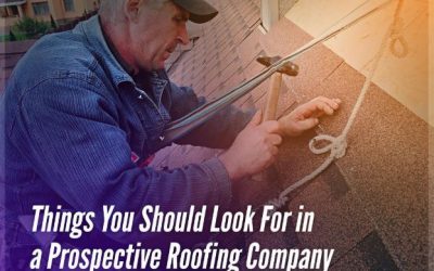 Things You Should Look For in a Prospective Roofing Company